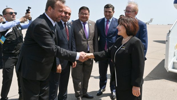 Sahibə Qafarova Qazaxıstana səfər edib - FOTO