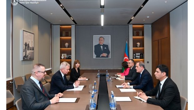 Polşalı səfir etimadnaməsinin surətini Ceyhun Bayramova təqdim etdi - FOTO