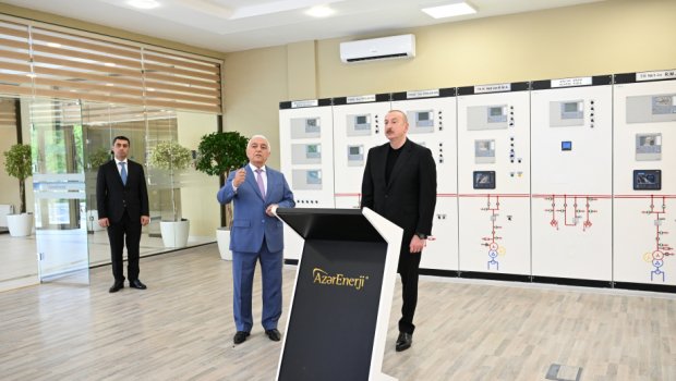 Prezident “Yevlax” yarımstansiyasının AÇILIŞINDA - FOTO