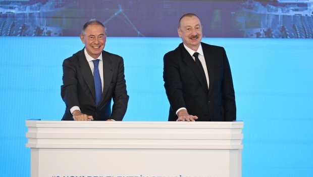 Prezident Mingəçevirdə “8 Noyabr” Elektrik Stansiyasının AÇILIŞINDA - FOTO