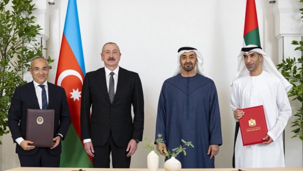 Azərbaycanla BƏƏ arasında hərtərəfli iqtisadi tərəfdaşlıq sazişi İMZALANDI
