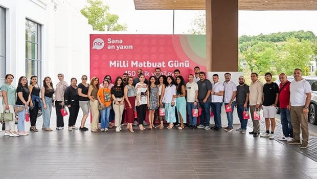 “Nar” milli mətbuatın 150 illiyini media nümayəndələri ilə qeyd edib - FOTO