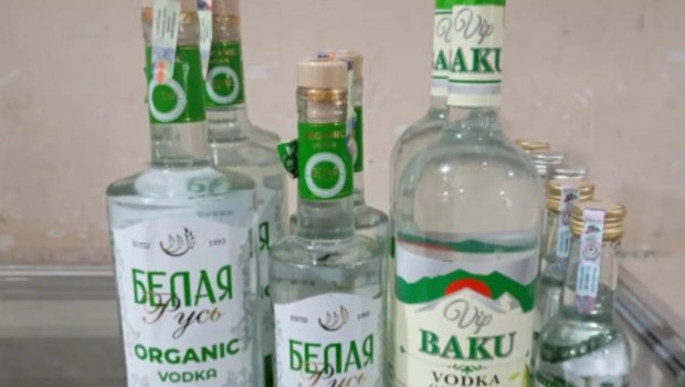 Saxta spirtli içkilər satan market aşkarlandı