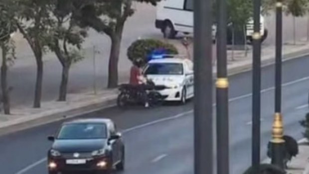 Şəhəri bir-birinə qatan motosiklet sürücüsü HƏBS EDİLDİ – ANBAAN VİDEO