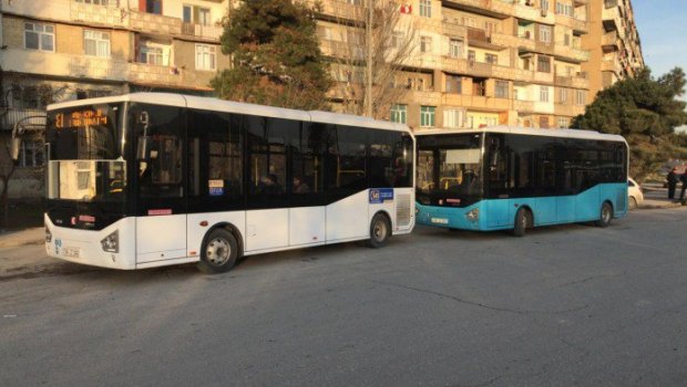 İki marşrut xətti üzrə fəaliyyət göstərən avtobuslar yeniləndi