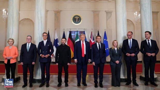 Tramp, Zelenski və Avropa liderlərinin birgə görüşü YEKUNLAŞDI