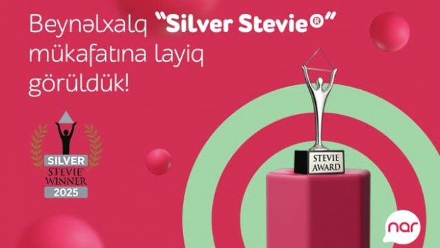 “Nar” nüfuzlu “Stevie” mükafatına layiq görüldü