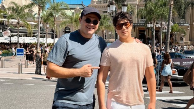 Emin Ağalarov oğlu ilə Monakoda - FOTO