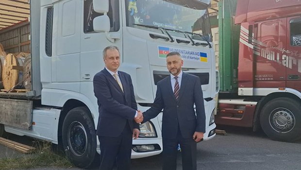 Azərbaycandan göndərilən humanitar yardım Ukraynaya çatdı – FOTO