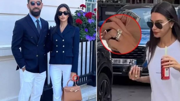 Arda Turanın həyat yoldaşının 5 karatlıq üzüyü - FOTO