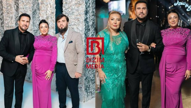 Nadir Qafarzadə böyük oğlu və gəlini ilə - FOTO