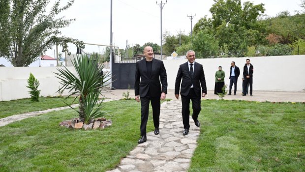İlham Əliyev Xocalı rayonunun Daşbulaq kəndində - FOTO