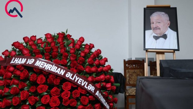 Prezidentlə xanımı Xalq artistinin vida mərasiminə əklil göndərdilər – FOTO