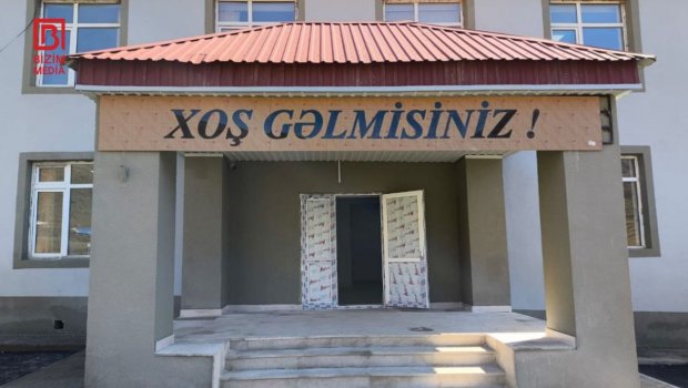 Xınalıq məktəbində təmir işləri YEKUNLAŞIR - FOTO