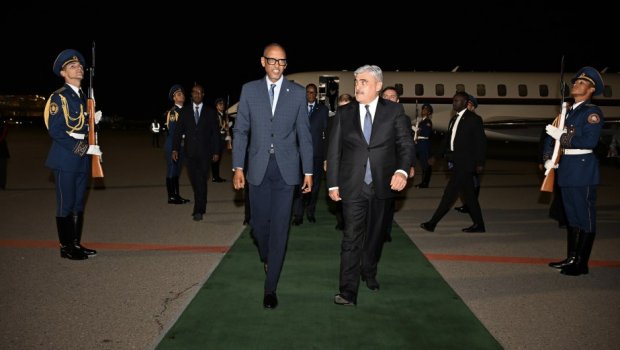Ruanda Prezidenti ölkəmizə rəsmi SƏFƏRƏ GƏLDİ