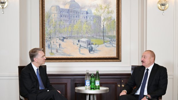 İlham Əliyev Nyu-Yorkda “Brookfield Asset Management” şirkətinin baş icraçı direktoru ilə görüşüb - FOTO