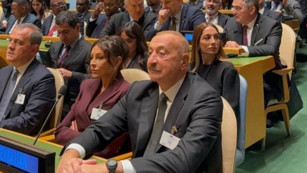 Prezident və birinci xanım BMT-nin mənzil qərargahına gəldilər - FOTO/VİDEO