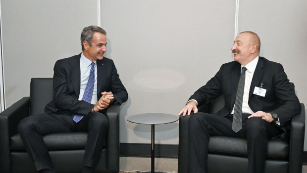 İlham Əliyev BMT-nin mənzil-qərargahında Yunanıstanın Baş naziri ilə görüşüb - FOTO