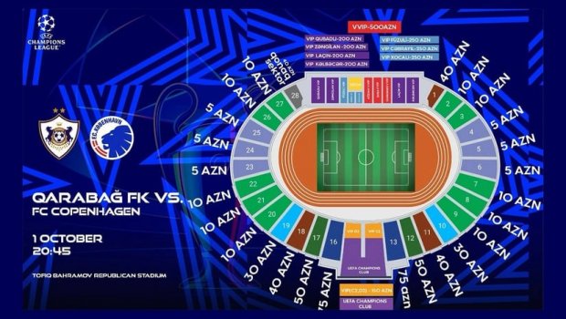 "Qarabağ" - "Kopenhagen" oyununun biletləri satışa çıxarıldı