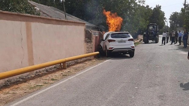 Şərurda avtomobil qaz xəttinə çırpıldı - Sakinlər qazsız qaldı - FOTO