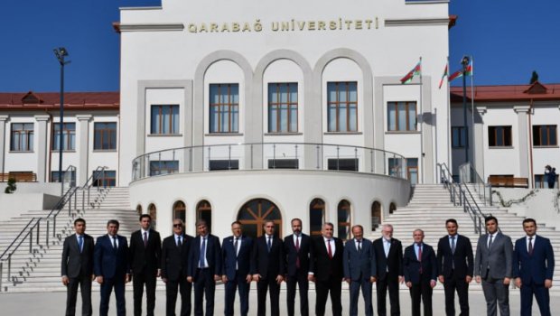 Türkiyə universitetlərinin rektorları Qarabağ Universitetində - FOTO