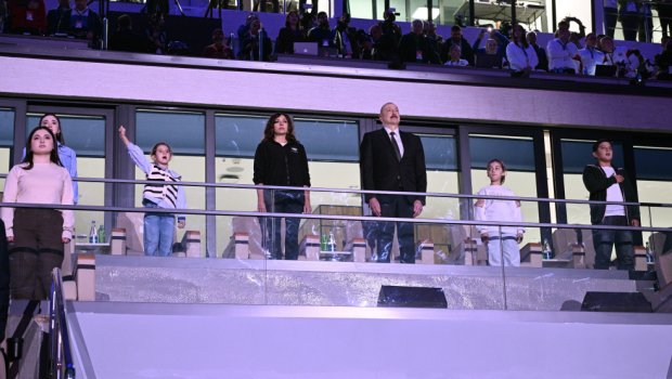 İlham Əliyev və Mehriban Əliyeva Gəncədə III MDB Oyunlarının açılış mərasimində -FOTO/VİDEO