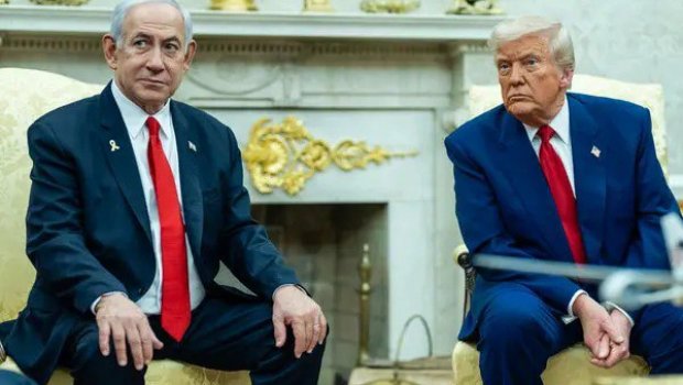 Tramp Netanyahunu Ağ Evdə QARŞILADI - VİDEO