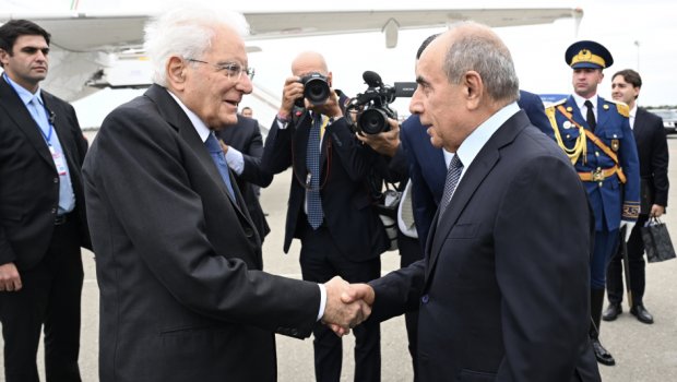 İtaliya Prezidenti Azərbaycana GƏLDİ - FOTO