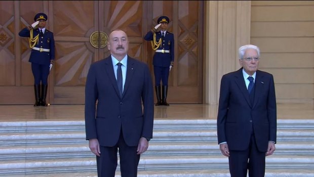 İtaliya Prezidenti Sercio Mattarellanın rəsmi qarşılanma mərasimi KEÇİRİLİR