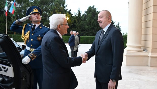 İtaliya Prezidenti Sercio Mattarellanın rəsmi qarşılanma mərasimi KEÇİRİLDİ - FOTO/VİDEO