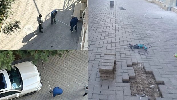 ŞİKAYƏT: "Xətai rayonunda səkini parkinqə çevirirlər" - FOTO