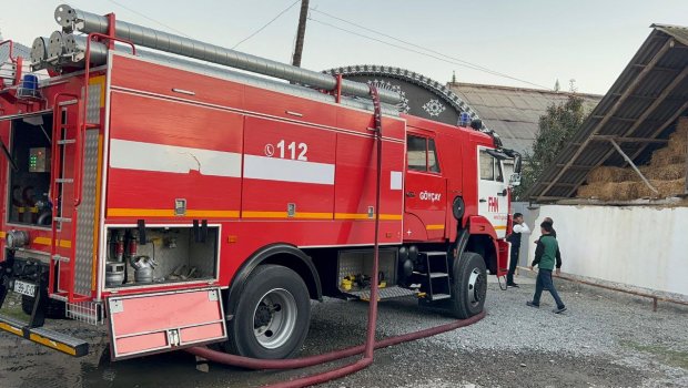Göyçayda güclü yanğın olub - FOTO