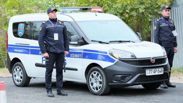 Xankəndidəki III MDB Oyunlarında polisin fasiləsiz xidmətindən görüntülər - FOTO/VİDEO