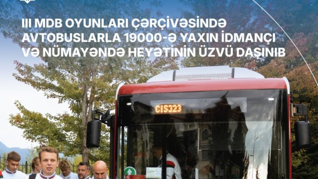 III MDB Oyunlarında avtobuslarla 19 minə yaxın idmançı və nümayəndə heyəti DAŞINIB