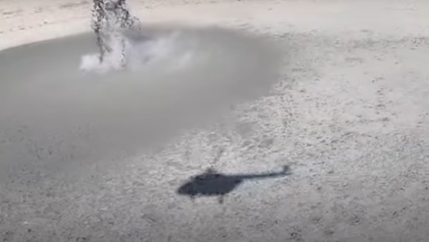 Bakıda vulkan püskürən əraziyə HELİKOPTER cəlb olundu – ANBAAN VİDEO