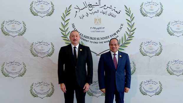 Prezident İlham Əliyev Yaxın Şərq Sülh Sammitində iştirak edir - YENİLƏNİB/FOTO/VİDEO
