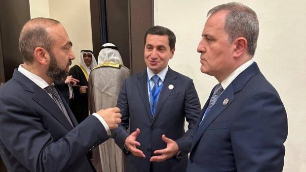 Hikmət Hacıyev, Ceyhun Bayramov və Mirzoyan BİR ARADA - FOTO
