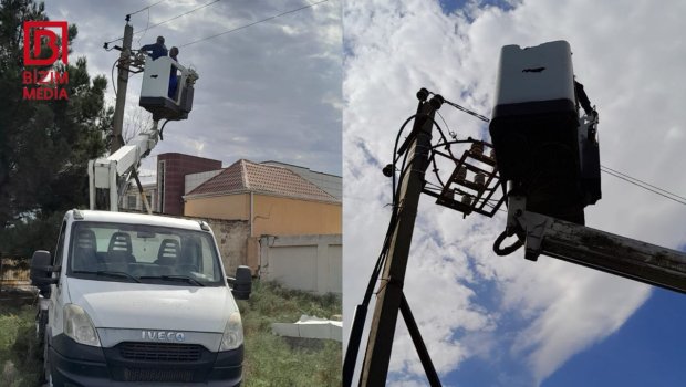 Bizim.Media YAZDI - Abşeronda oğurlanan elektrik açarı yenisi ilə ƏVƏZLƏNDİ – FOTO/VİDEO