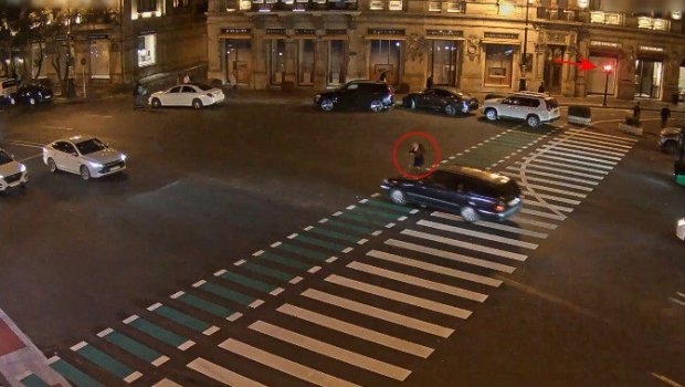 Bakıda maşın skuter idarə edən şəxsi vurdu – ANBAAN VİDEO