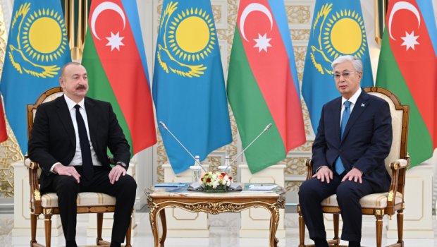 İlham Əliyev Astanada Tokayev ilə təkbətək görüşdü – FOTO/VİDEO