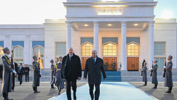 İlham Əliyevin Qazaxıstana dövlət səfəri başa çatdı - FOTO/VİDEO
