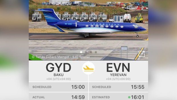 AZAL-ın təyyarəsi uzun fasilədən sonra İrəvanda – FOTO