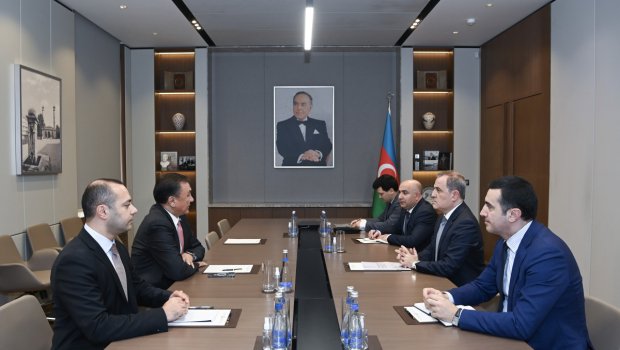 Ceyhun Bayramov TDT baş katibini qəbul etdi – FOTO