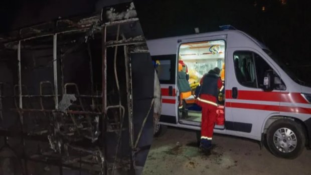 Rusiya Ukraynada mikroavtobusu dronla belə vurdu: 10 yaralı var - ANBAAN VİDEO
