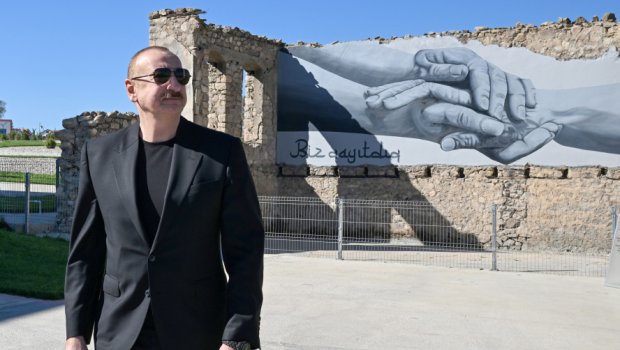 Prezident Cəbrayılın Horovlu kəndinin açılışında – FOTO/VİDEO