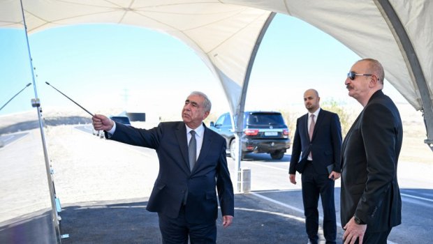 Prezident Cəbrayılda avtomobil yolunun açılışında – FOTO/VİDEO