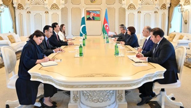 Sahibə Qafarova Pakistan Senatının sədri ilə görüşüb - FOTO