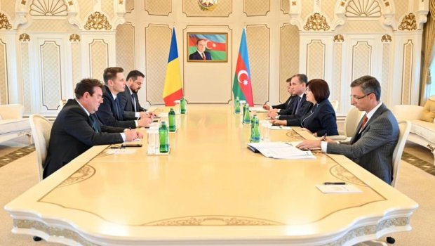 Sahibə Qafarova rumıniyalı həmkarı ilə görüşüb - FOTO