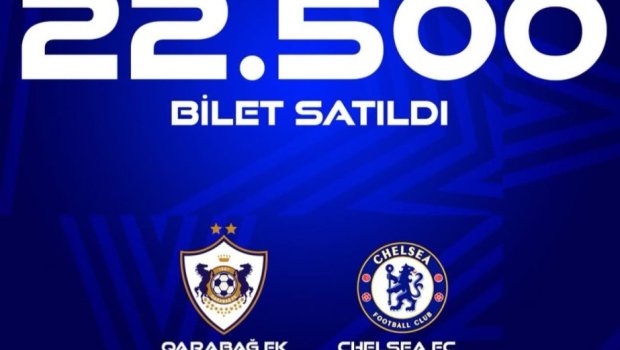 “Qarabağ" - “Çelsi” görüşünə 22 500 bilet SATILDI