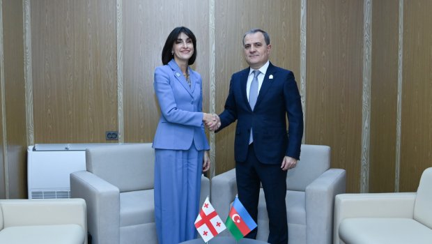 Azərbaycan və Gürcüstanın XİN rəhbərləri görüşdü – FOTO